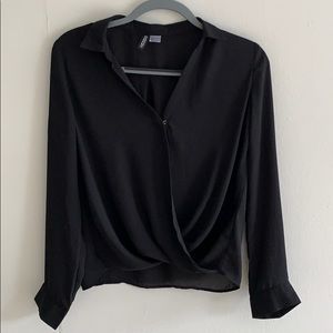 H&M Polyester Black Blouse